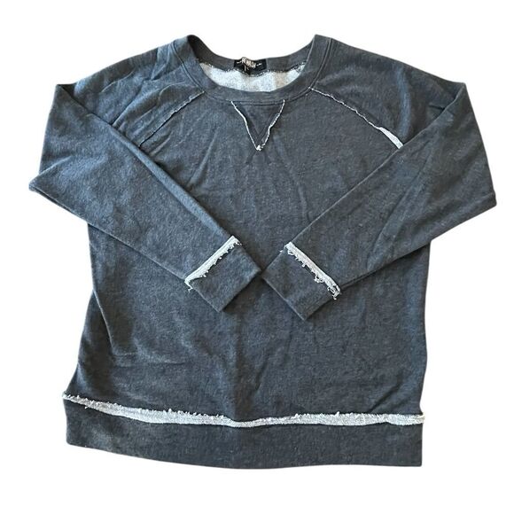 Rewash Tops - Womens’ Gray Rewash Sweatshirt Size L